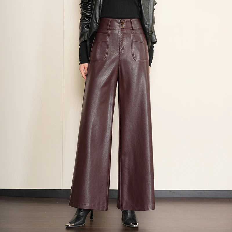 Elegance Leather Trousers