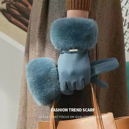 Plush Velvet Gloves