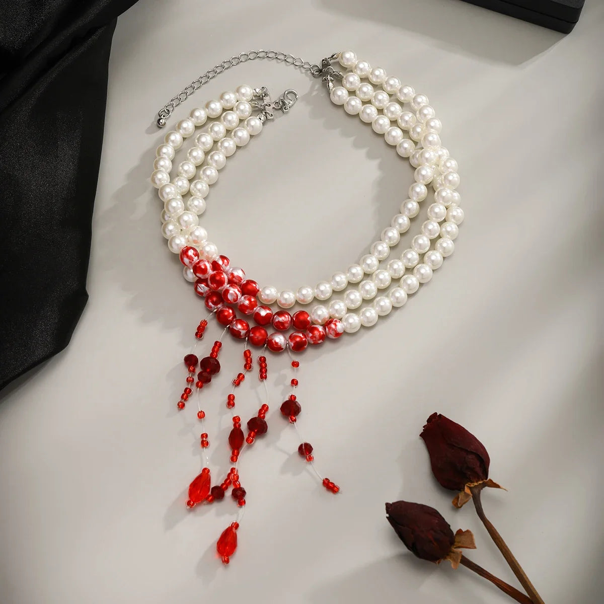 Gothic Pearl Necklace