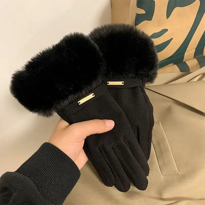 Plush Velvet Gloves