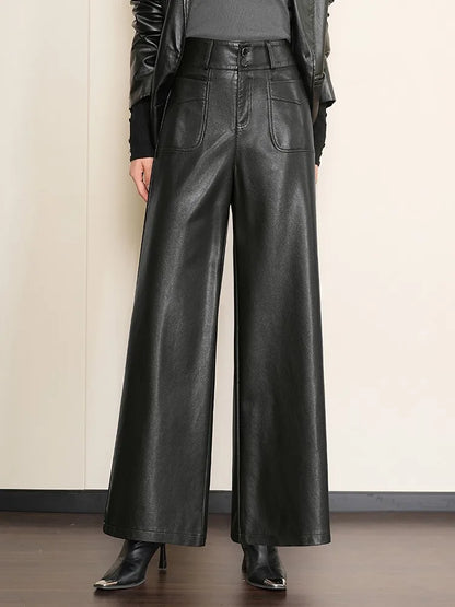 Elegance Leather Trousers