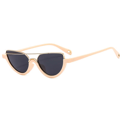 Half Frame Oval Sunglasses