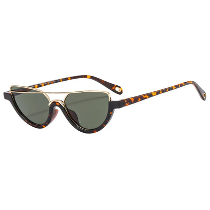 Half Frame Oval Sunglasses