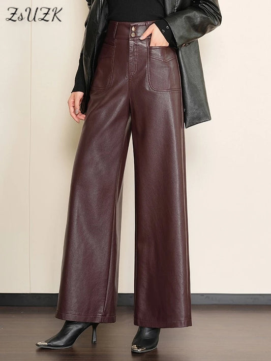 Elegance Leather Trousers