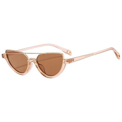 Half Frame Oval Sunglasses