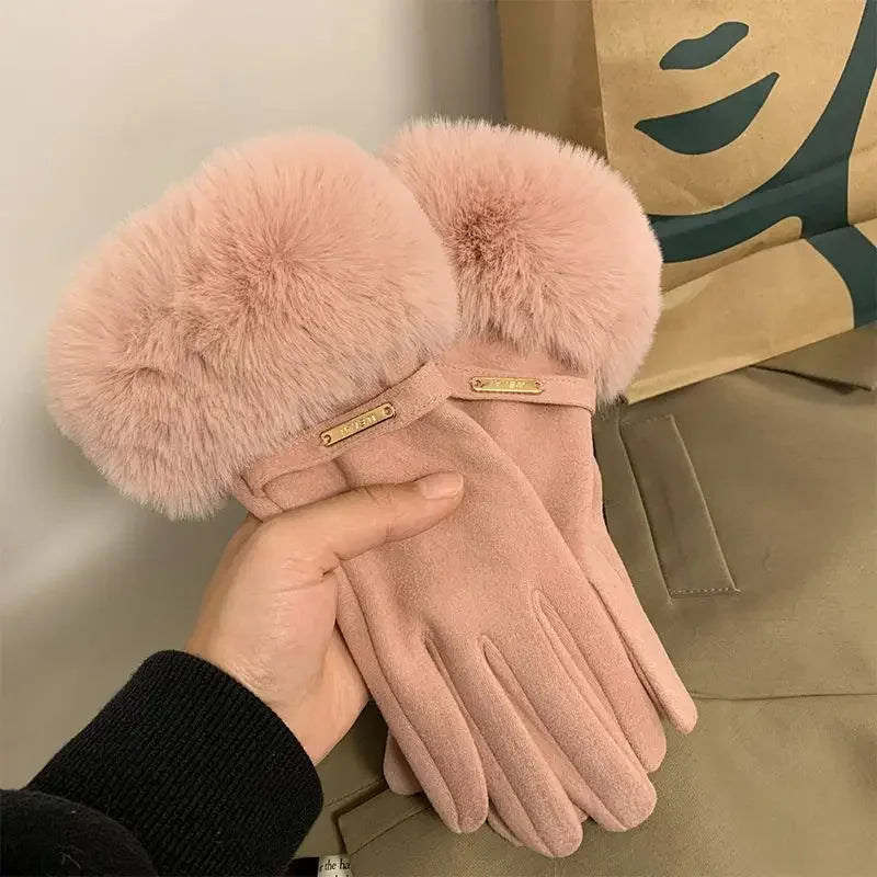 Plush Velvet Gloves