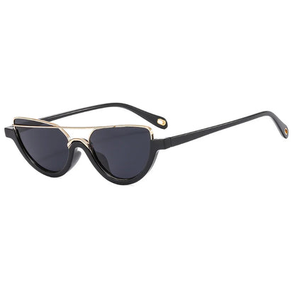 Half Frame Oval Sunglasses